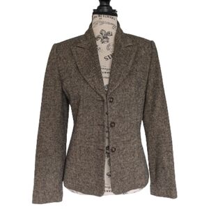 San Francisco women's brown wool blend blazer size 3